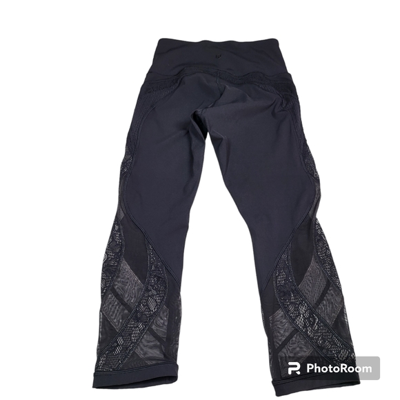 Lululemon Wunder Under Crop 21" *Lace Black - Picture 3 of 16